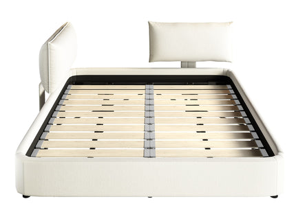 Cloud Bed Frame With Oversized Padded Movable Headboard