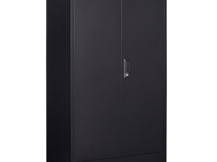 Metal Storage Cabinet With Locking Doors And Adjustable Shelf, Folding Filing Storage Cabinet, Folding Storage Locker Cabinet For Home Office, School, Garage
