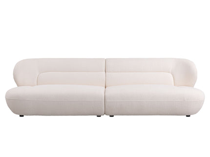 Modern Fashion Yp40116W Circular Curve Design Sofa, 4 Seater For Office & Bedroom - White
