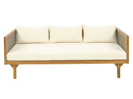 Claremont - 3 Seater Daybed Teak Acacia Wood Water Resistant Cushions