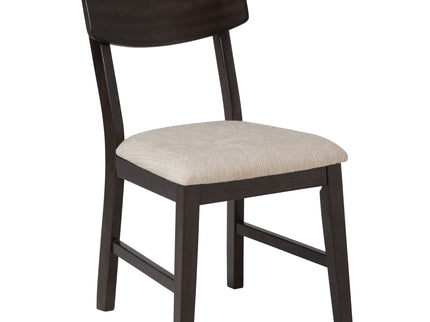 Jackie - 5 Piece Dining Set With Drop Leaf Table And Side Chairs - Dark Coffee