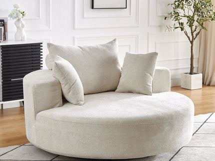Swivel Chair With Rotating Base For Living Room