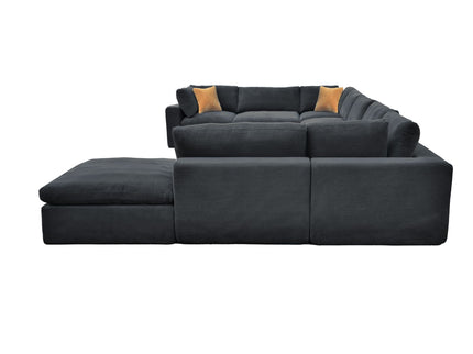 Custom Configuration Modular Sectional With Toss Pillows