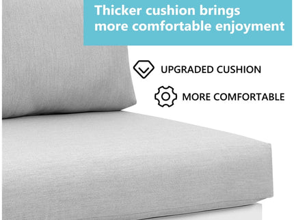 Outdoor Patio Set, All-Weather With Thick Cushions