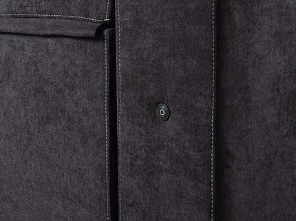 Toby - Woven Fabric Reversible Sleeper Sectional Sofa With Storage Chaise Cup Holder Charging Ports And Pockets