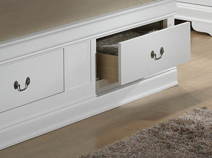 Traditional Style Bookcase Storage Bed