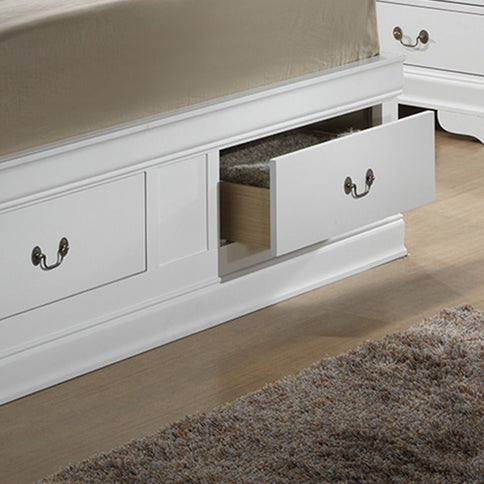 Traditional Style Bookcase Storage Bed