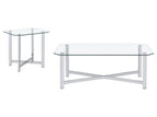 Pearl Silver / 2 Pc. Coffee Table, End Table