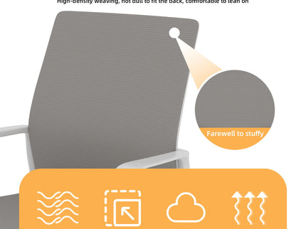 Minimalist Office Chair With Soft Backrest