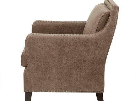 Shasta - Accent Chair With And Nail Buttons - Brown