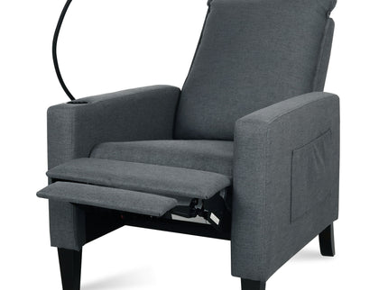 Recliner Chairs For Adults, Adjustable Recliner Sofa With Mobile Phone Holder & Cup Holder, Modern Reclining Chairs Fabric Push Back Recliner Chairs For Living Room, Bedroom