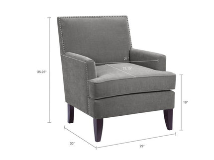 Colton - Track Arm Club Chair With Nailhead Trim