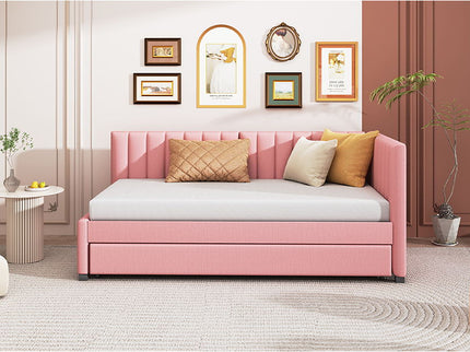 Upholstered Daybed, Sofa Bed Frame, No Box Spring Needed