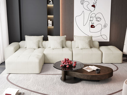Modern Oversized Diy Combination Modular Sectional Sofa With Pillows