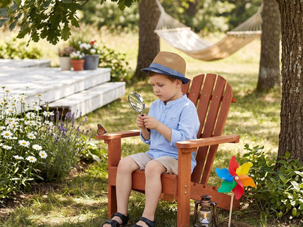 Kids Adirondack Chair For Indoor And Outdoor Use - Red