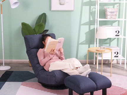 Adjustable Japanese Reclining Floor Chair Sofa With Metal Frame For Living Room