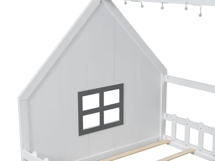 House Bed With Window And Fence