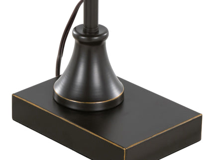 Landen - Contemporary Task Lamp (Set of 2) - Oil Rubbed Bronze / Clear