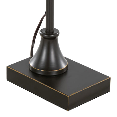 Landen - Contemporary Task Lamp (Set of 2) - Oil Rubbed Bronze / Clear