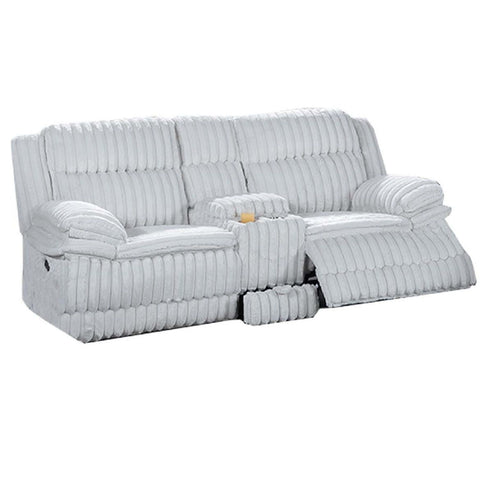 Contemporary Motion Loveseat With Console Storage