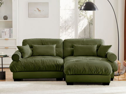 Super Comfort Oversized Modular Sectional Sofa With Movable Ottoman