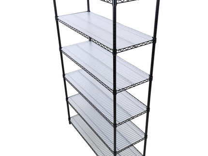 6 Tier 6000Lbs Capacity Nsf Metal Shelf Wire Shelving Unit, Heavy Duty Adjustable Storage Rack With Wheels & Shelf Liners For Commercial Grade Utility Steel Storage Rack