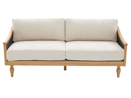 Loveseat Sofa With Armrests - Black