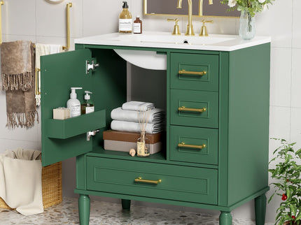 Traditional Bathroom Vanity Set With Soft Close Doors