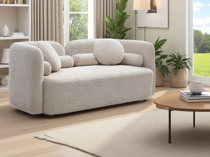 2 Seater Sofa Couch For Living Room - Light Beige