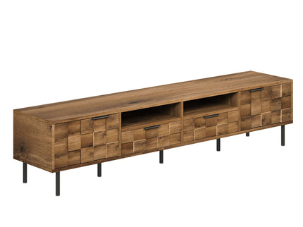 TV Stand With 2 Drawers, Media Console Table, Storage Cabinet With Cable Management