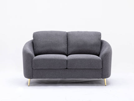 Yuina - Linen Loveseat - Gray