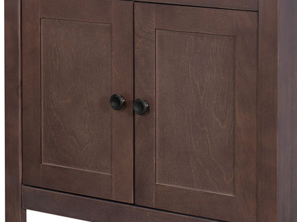Modern Bathroom Vanity With Sink And Open Shelf