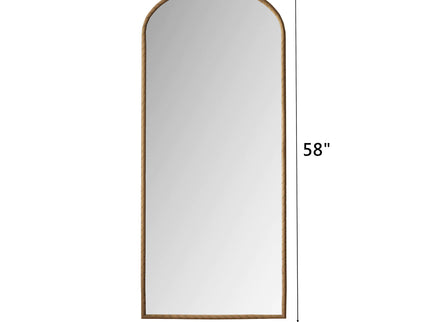 Vintage Arched Full Body Mirror, Wall Mounted For Living Room