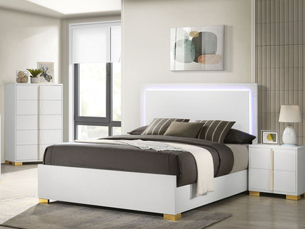 Jeremiah - LED Panel Bed With Touch Controlled Lighting
