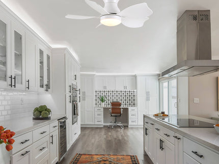 Low Profile Flush Mount Ceiling Fan With Light
