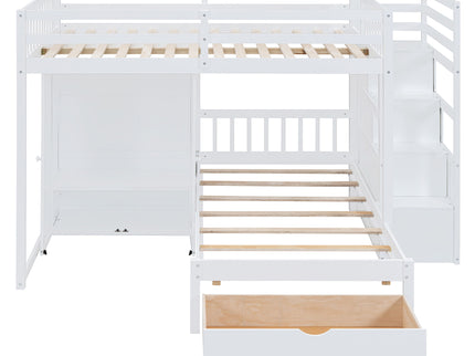 Bunk Bed With Wardrobe, Drawers