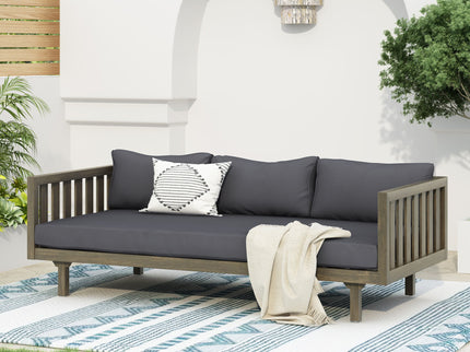 Claremont - 3 Seater Daybed Teak Acacia Wood Water Resistant Cushions