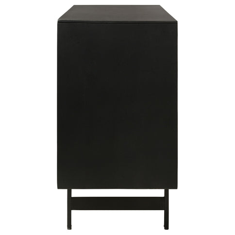 Madrid - 3 Door Accent Cabinet Doors - Natural / Black
