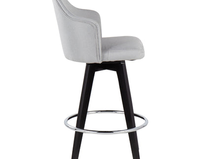 Ahoy - Contemporary Fixed Height Counter Stool With Round Footrest (Set of 2)