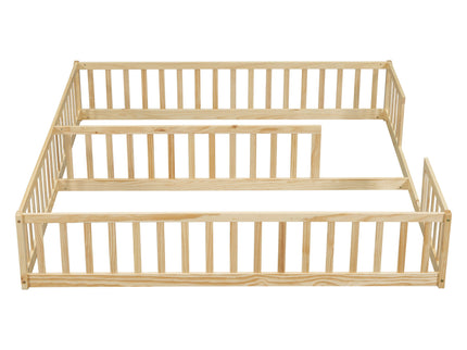 Double Floor Bed With Fence, Guardrails, Without Door