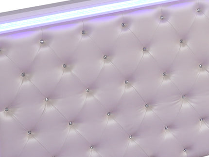 Opium - King Size Tufted Bed - White