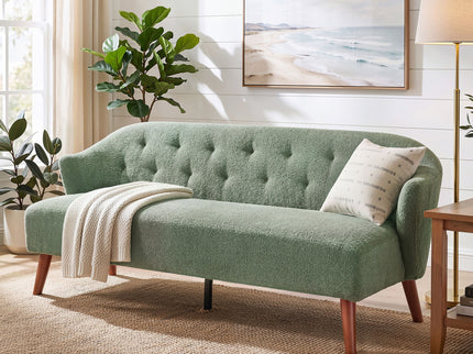 3 Seater Tufted Upholstered Couch Comfy Living Room Sofa