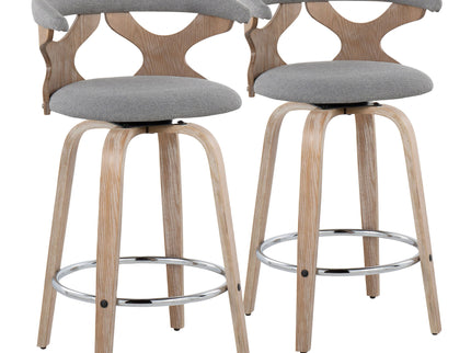Gardenia - Mid Century Modern Fixed Height Counter Stool With Swivel (Set of 2)