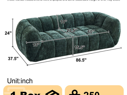 Modern Sofa With Piano Key Backrest