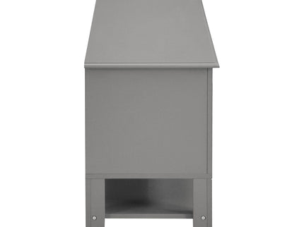 TV Stand, Entertainment Center With Dual Drawers And Hidden Storage, Cabinet With Soft Closing Doors And Sleek Panel Design