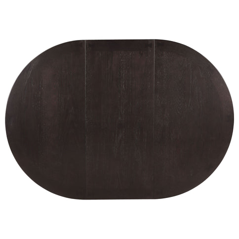 Illkirch - Oval Extension Leaf Dining Table With Expandable Surface - Espresso