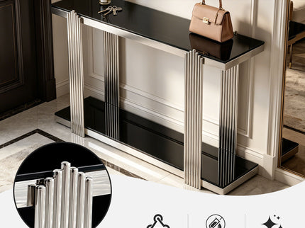 Console Table With Double Tier Storage