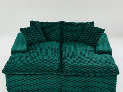 Double Chaise Lounge With Full Compressed Sponge
