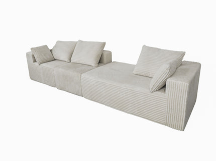 Corner Combination Sofa Sectional Couch With Soft Fabric