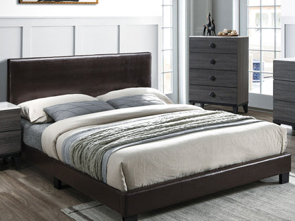 Upholstered Bed With Adjustable Headboard